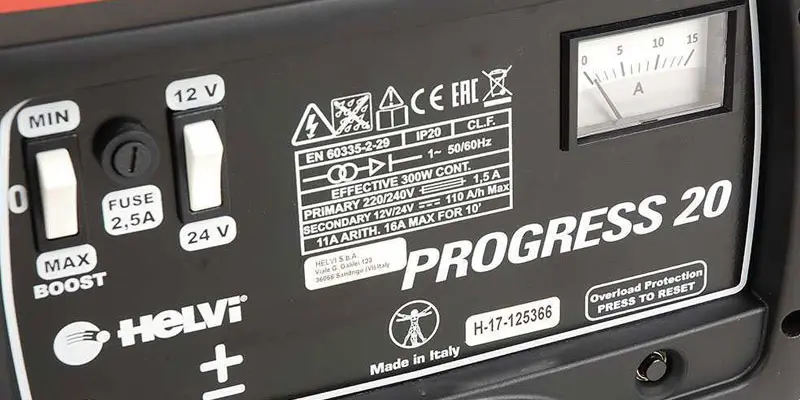 Helvi Progress 20 - Charger for Lead-Acid Batteries