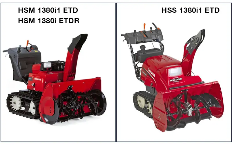 Snowblower HSS 1380i1 and HSM 1380i