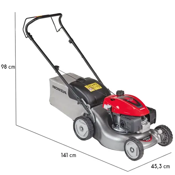 Honda HRG 416 PK IZY range sizes