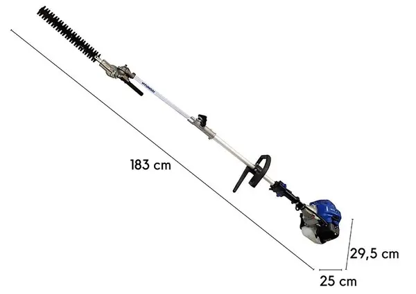 Measurements Hyundai LDMT430 Brush cutter + Hedge trimmer + Pruner cod. 35250