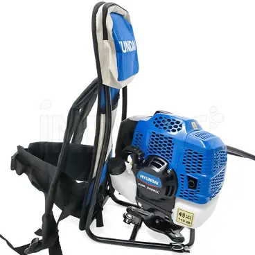 Hyundai backpack brush cutter with shoulder strap