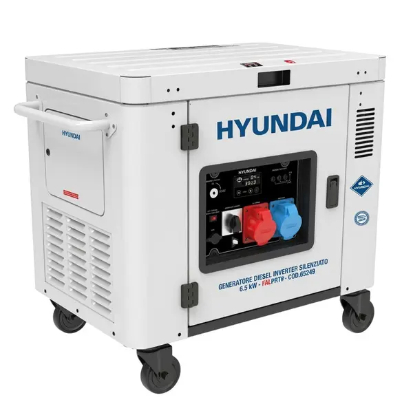 Hyundai 65241 - Silenced Diesel Inverter Generator 6.5 kW