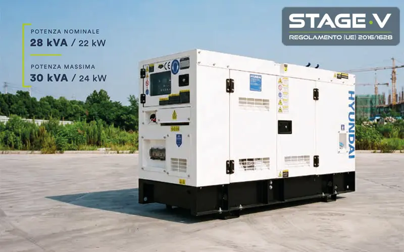 Hyundai 65568 - Silenced Generator 30 kVA 1500 RPM Single-phase / Three-phase