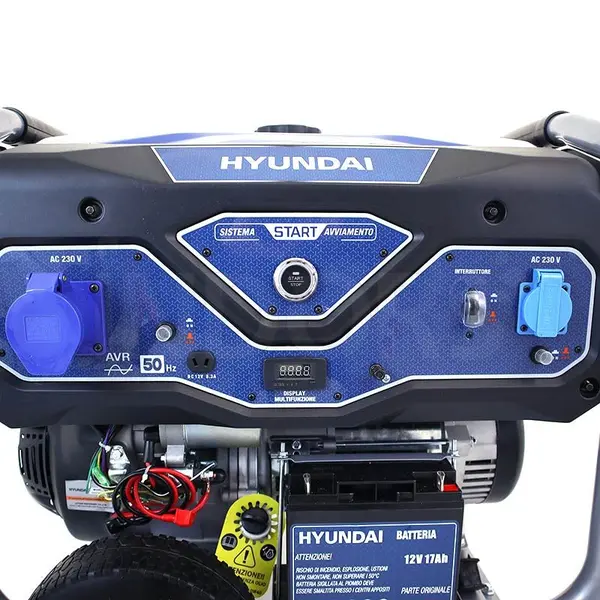 Hyundai 65003 LS6875E Generator Set control panel with AVR