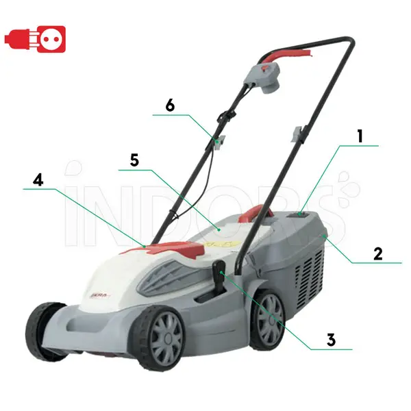 Ikra IERM 1638 - Electric lawnmower