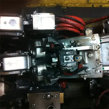 Cleaning a welding cell with IBL2500 afterwards