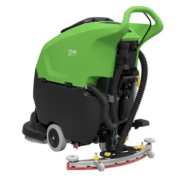 IPC CT40 MK2 - Compact 40L Battery-Powered Walk-Behind Scrubber Dryer