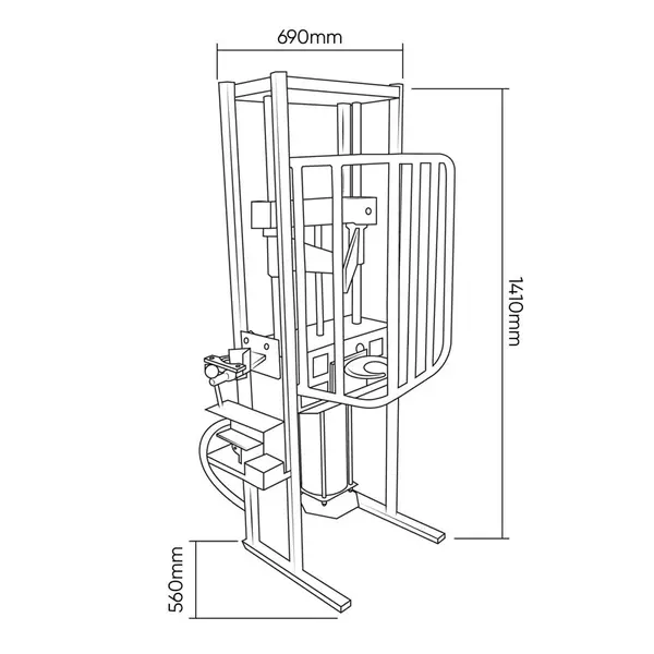 JBM 53742 - Professional Pneumatic Compressor for Shock Absorber Springs 1 Ton
