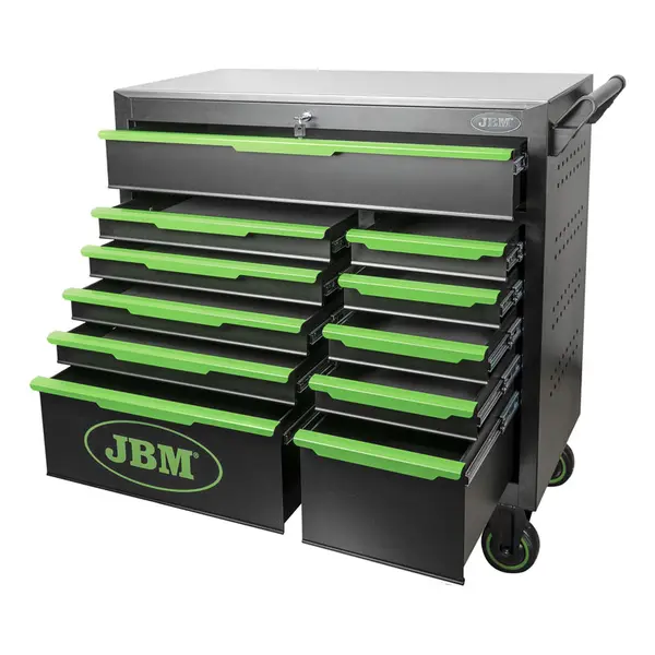 JBM 54725 - 11-Drawer Tool Cart with 332-Piece CrV Tool Set