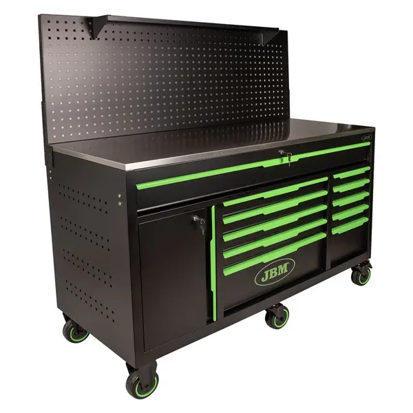 JBM 54724 - Professional Workshop Tool Trolley 332 CrV Tools Included