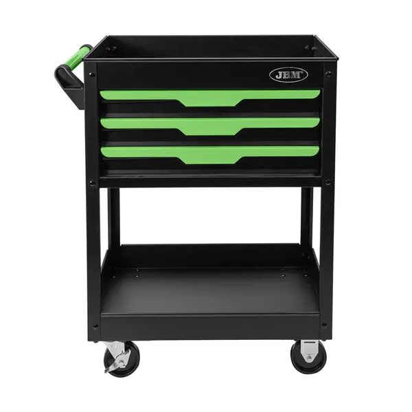 JBM 54839 - Professional Work Trolley with 3 Drawers, Tray and Grids