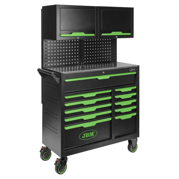 JBM 55118 - Professional Tool Cart with 172-Piece CRV Tool Set Included