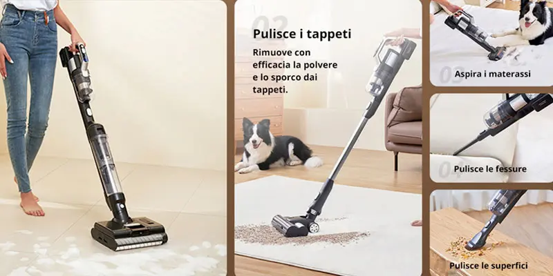 Jimmy PW 11 Pro Max - 5 in 1 Floor Cleaner Electric Broom