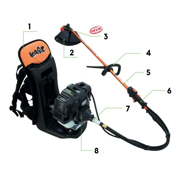 Kaaz VR 540 Z - Backpack Brushcutter with Mitsubishi Engine