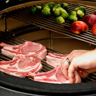 Kamado Joe CLASSIC I - Grill and Smoker with Side Shelves Model KJ23RH