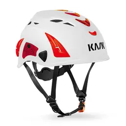 Kask Superplasma AQ Hi Viz white with red inserts