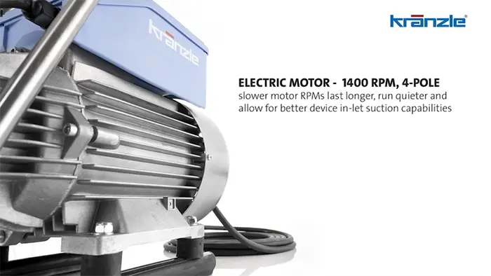 engine rpm 1400 Kranzle HD 7/122 TS Professional Portable Pressure Washer