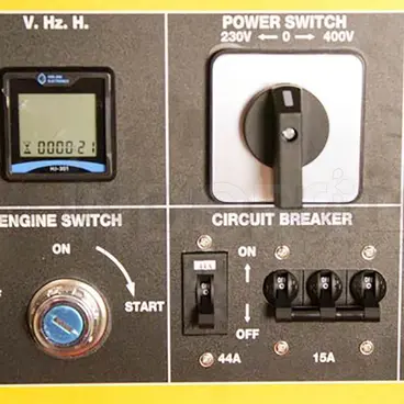 LTF GSD12000EP-SE control panel - Silent Diesel Generator