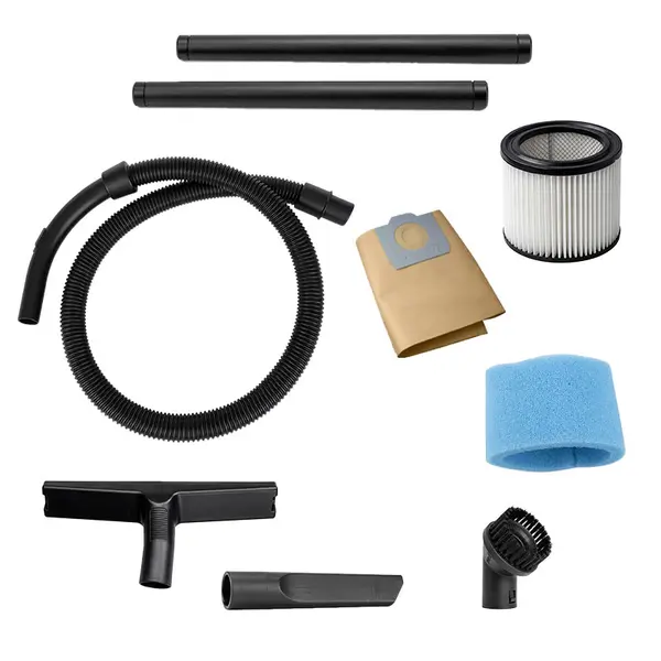 Lavor Dozzy Power 20XS professional vacuum cleaner accessories with hose, extensions, nozzles, brushes and filters