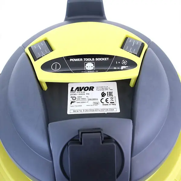 Lavor WTP 50 XE control panel - Professional wet and dry vacuum cleaner