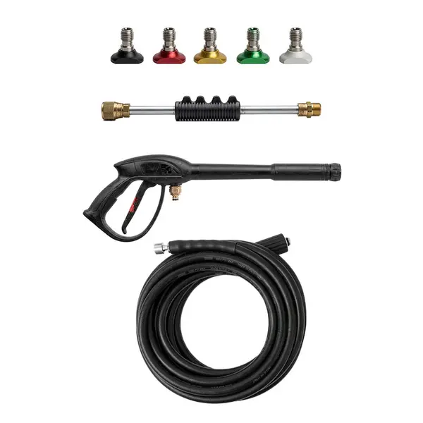 Complete set of professional pressure washer Lavor Kalix 1209 accessories included