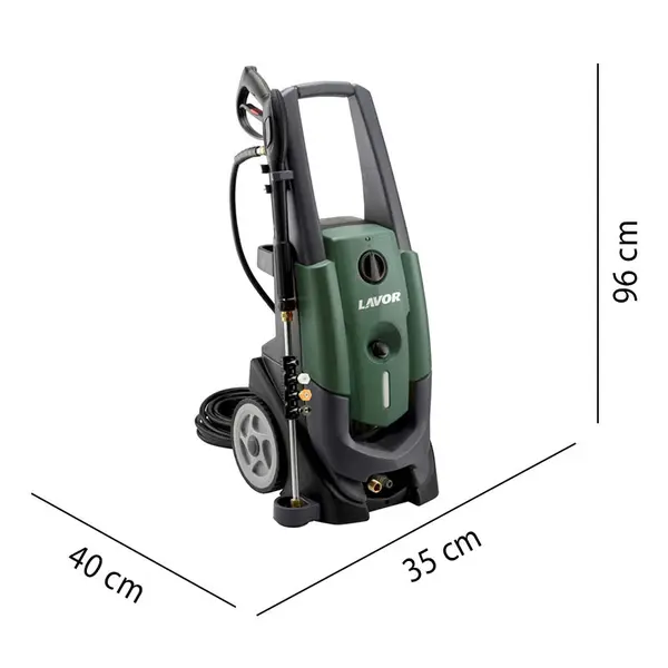 Lavor Kama 1409 pressure washer with ergonomic dimensions and structure for light professional use