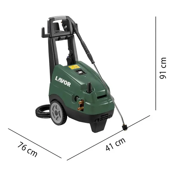 Lavor Tago 2017 pressure washer, professional machine dimensions, 200 bar
