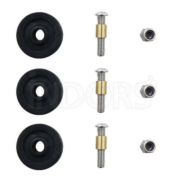 Lavor 10001-09876 / 6.505.0082 - Kit of 3 Replacement Wheels for Quick 36 and Dynamic 45