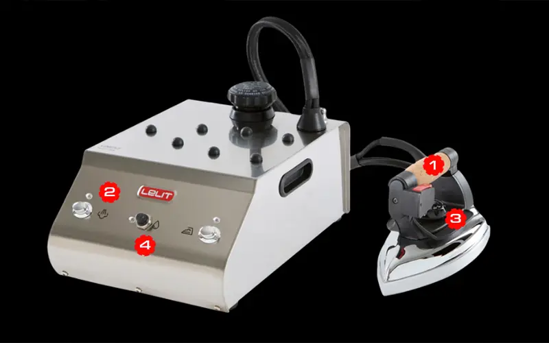 Lelit Yves PS321 - Iron with 1.4 L STAINLESS STEEL boiler