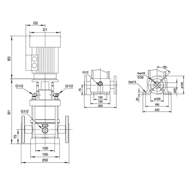 LEO LVR 400V professional electric pump