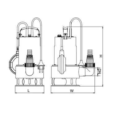 Leo XKS1000SW - Stainless Steel Submersible Drainage Pump