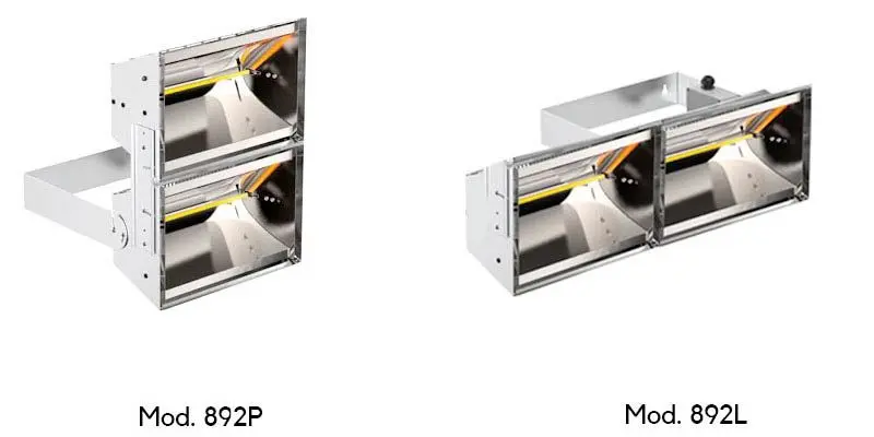 MO-EL Hathor Deep 892P 892L - Double Short Wave Infrared Heating Lamp