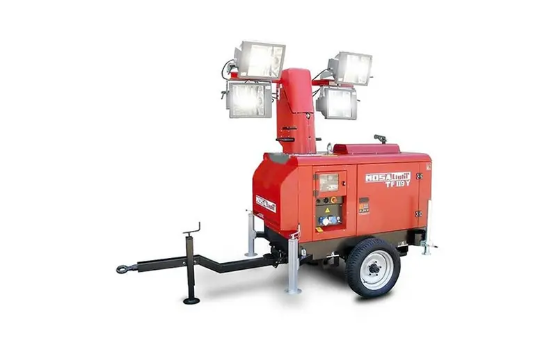 MOSA TF II 9 Y - Telescopic Lighting Tower with Hook for Slow Towing
