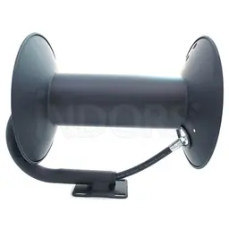 Painted steel hose reel for high pressure hose