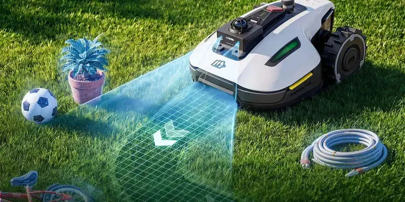 Mammotion Yuka Mini 2 1000 - Cordless Robotic Lawnmower with Perimeter Mowing Area of 1000 m²