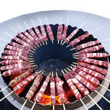 Metal Tech Grill J'Adore - Steel Barbecue Grill with Support Surface