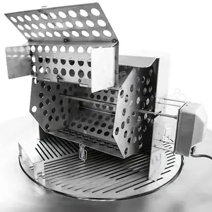 Accessory for roasting chestnuts on charcoal grill barbecue