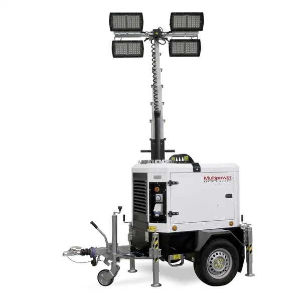 Multipower MI85YHC 10038 - LED Light Tower with Built-in Generator and Hydraulic Mast
