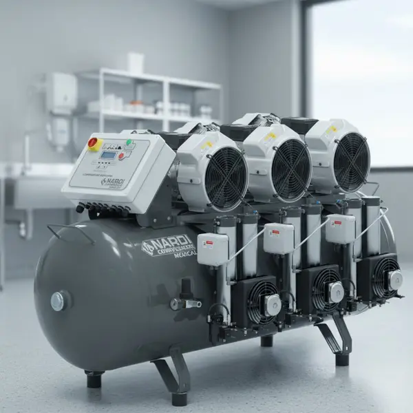 Nardi Extreme MPD 500 L - Three-Phase Dental Compressor with Dryer
