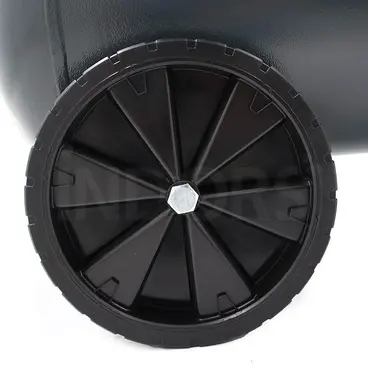 solid wheels Nuair AIR SIL EVO B3800B/3CM/100 - Silenced Piston Compressor 100 L