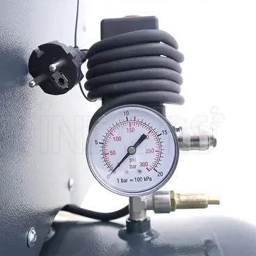 pressure gauge Nuair B3800/3M/100C SIL - Silenced Piston Compressor