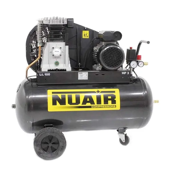 Nuair B3800B / 100 CM3 - 100L single-stage belt compressor
