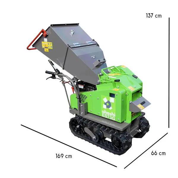 Ohashi ES73G - 6.5 HP Petrol Wood Chipper