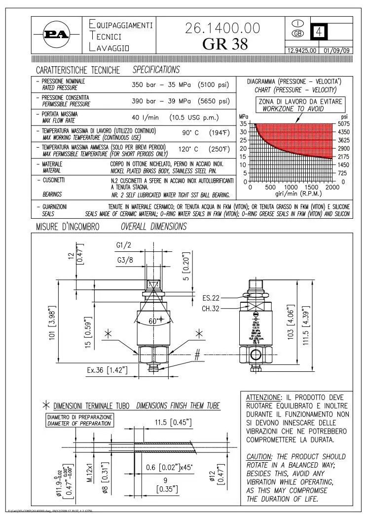 rotating nozzle holder head for high pressure washing