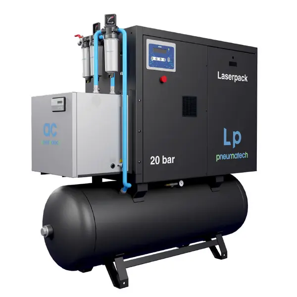 Pneumatech LP Laserpack - 20 bar Lubricated Screw Compressor for Laser Cutting