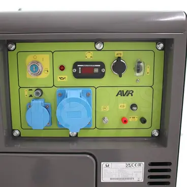 Pramac PMD5000S control panel - Silenced Diesel Generator 5 kW
