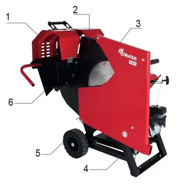 Pubert Menara 55 P - Professional petrol log cutter