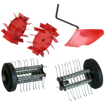 Ridging and aerator kit for pubert tiller