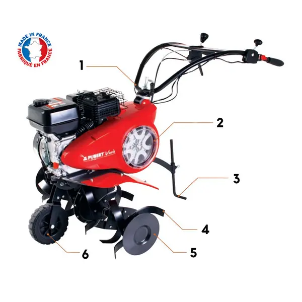 Pubert Vario 55 P C3 - Professional Motor Hoe Made in France 209 cc