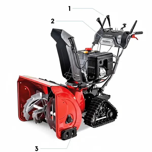 Rato RS1330-C - Semi-Professional Petrol-Powered Tracked Snow Plow